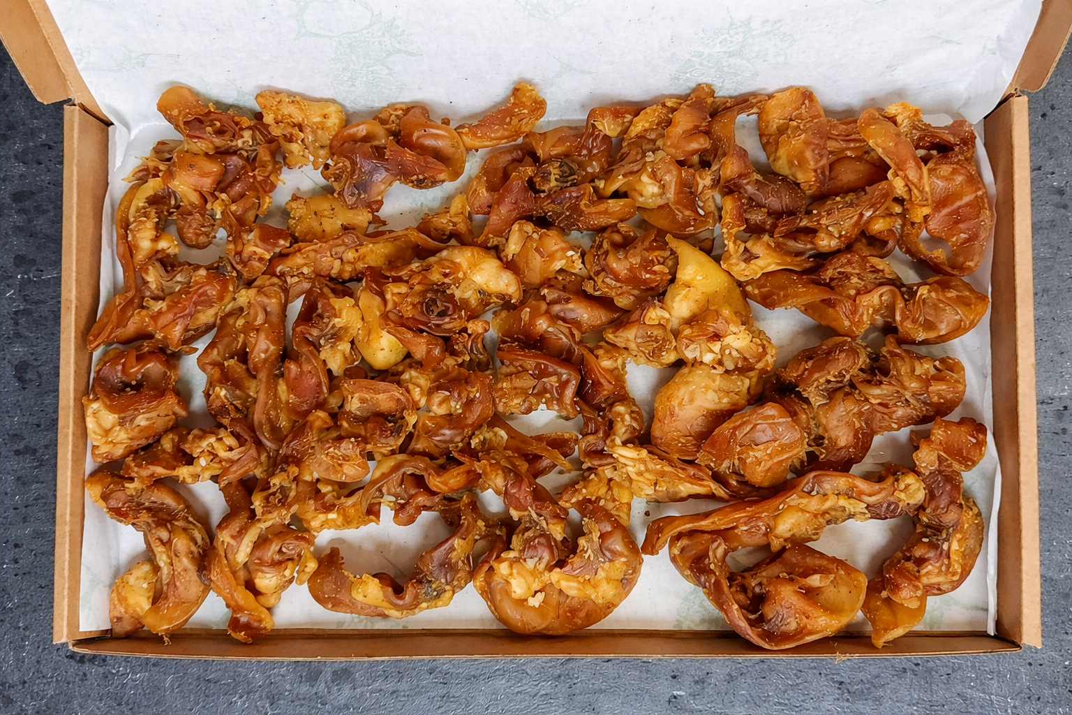 Junaid Trading Inc Pig Ear Strips Dog Treats – 100% Natural, Air Dried, No Additives