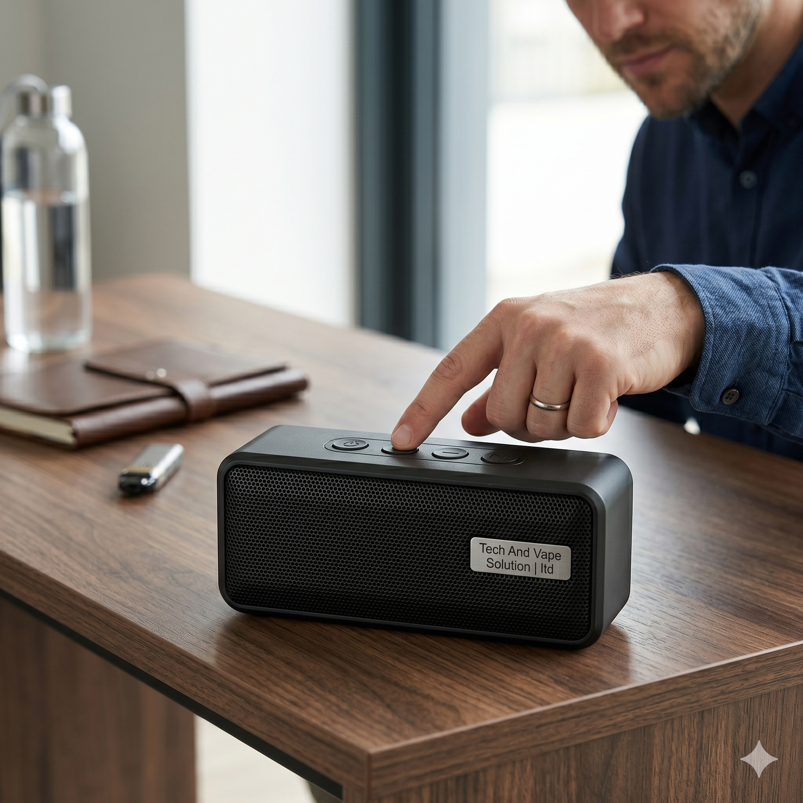 Tech And Vape Solution Ltd Portable Wireless Bluetooth Speaker - Black - Image 5